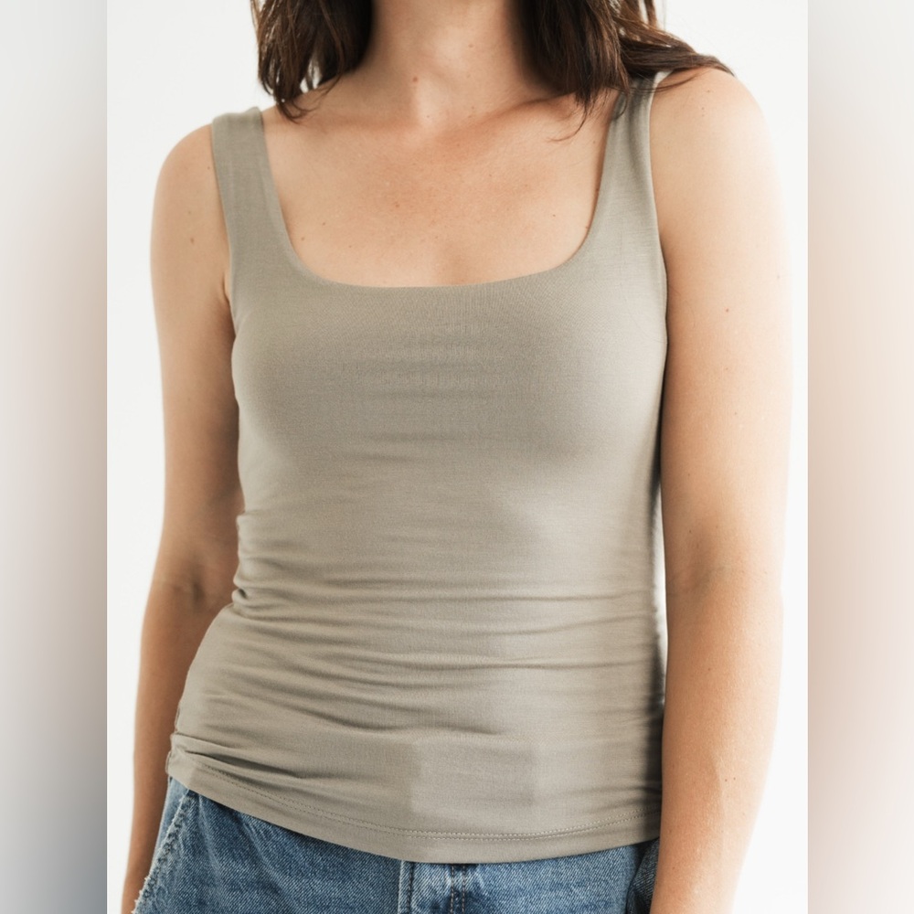 Carly Jean Los Angeles Sage Rachel Tank Top